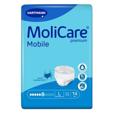Molicare Premium Mobile chilot incontinenta, 6 picaturi, marimea L, 14 bucati, Paul Hartmann