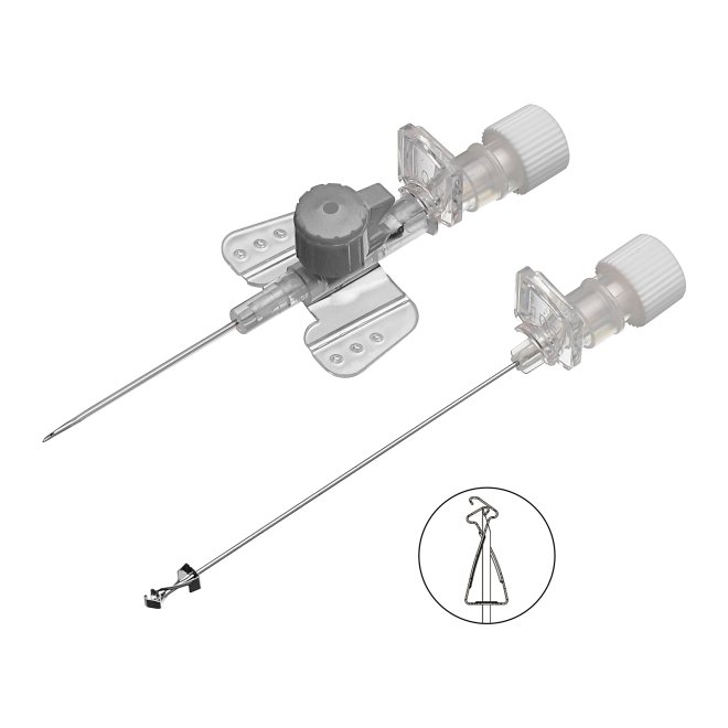 Branula safety , culoare gri, 16 G