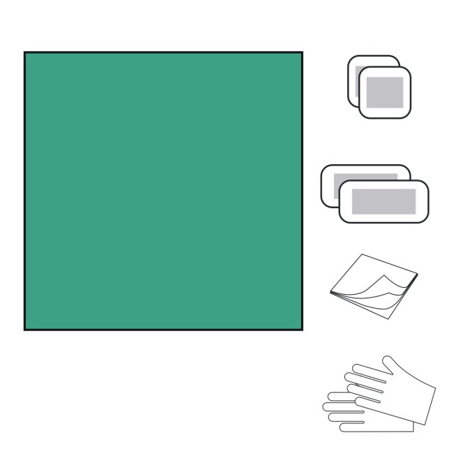 Trusa sterila pentru montare CVC cateter venos central fara halat